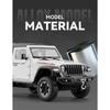 1/24 Jeep Wrangler Rubicon Off Road SUV Alloy Diecast Model Car Premium Home Trendy Toys Display Decorations Birthday Gifts Boy