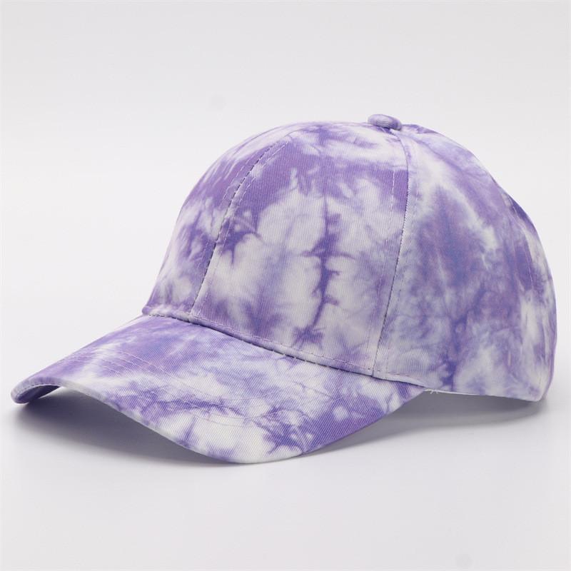 Digital Print Gradient Baseball Cap With Sun Protection For Casual Outdoor Wear