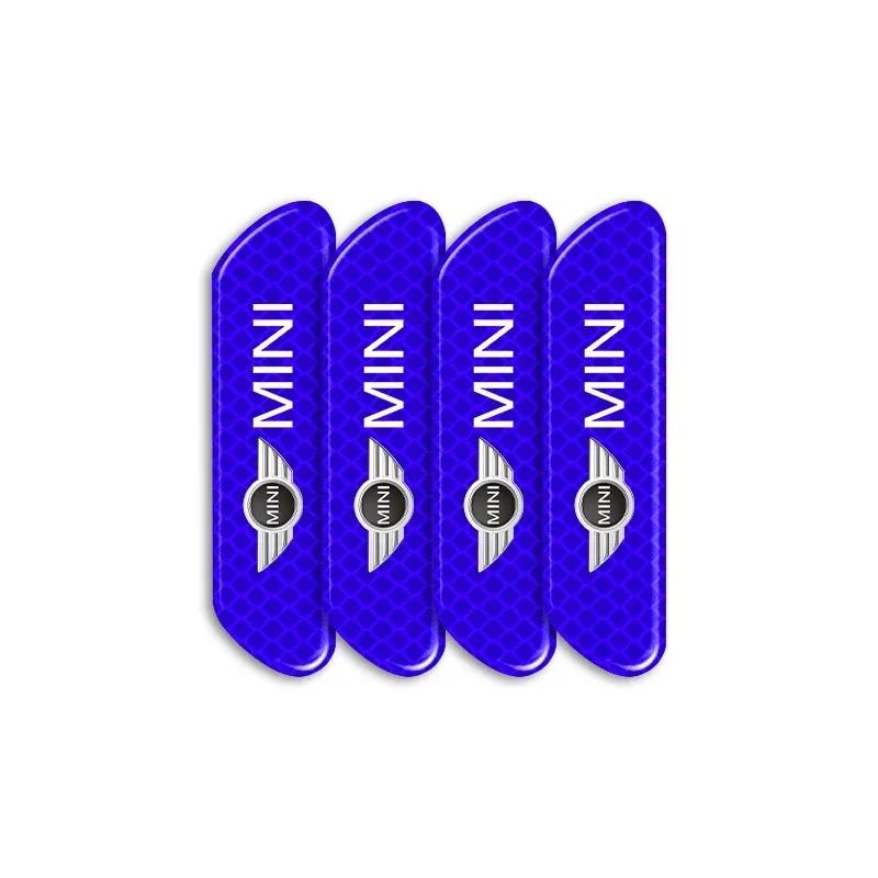 

For Bmw Mini 4PCS/set Car Reflective Strips Warning Stickers Car Styling For MINI F54 F55 F56 R56 R60 SONE Roadster Clubman Coup оранжевый
