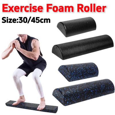 Rodillo de Espuma para Masaje y Ejercicio de Yoga EPP Medio Redondo Rodillo de Entrenamiento de Equilibrio Rodillo de Espuma Muscular Portátil para Pilates Culturismo