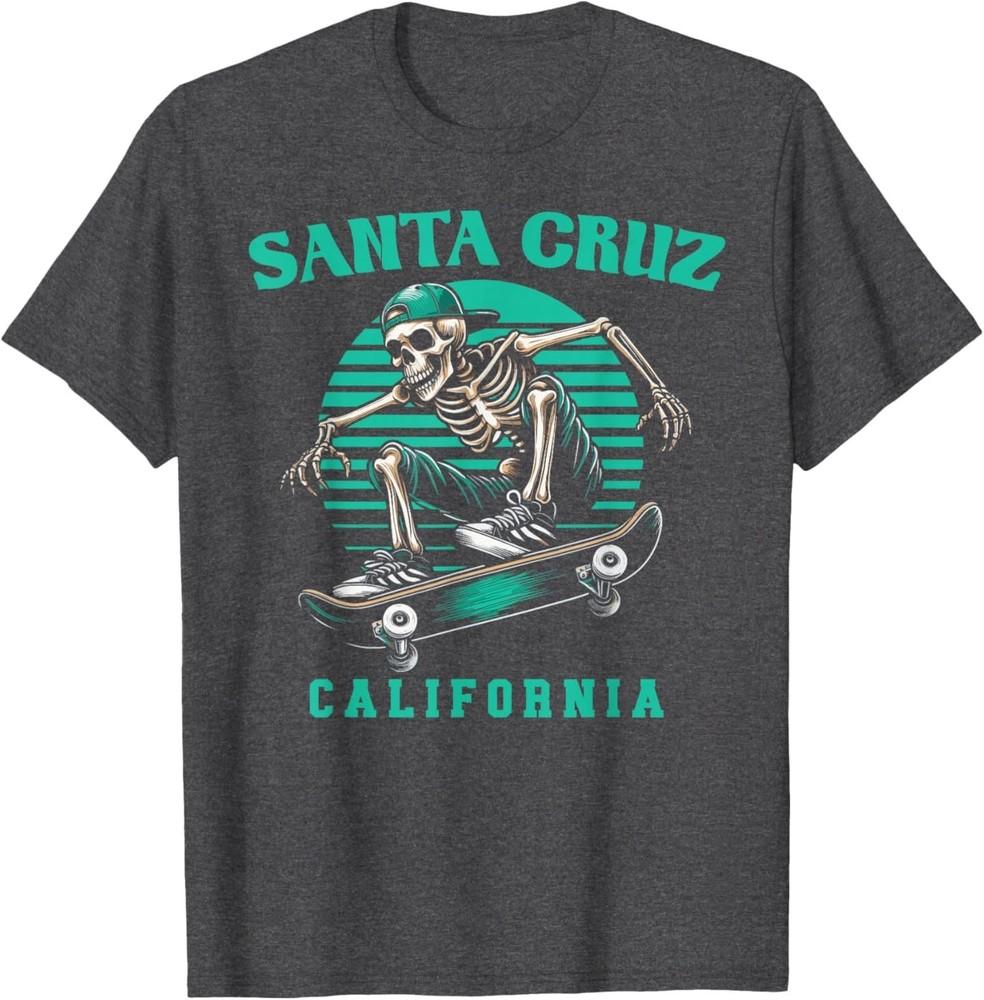 Old School Santa Cruz California Skeleton Skating Streetwear TShirt Unisex T-Shirt S