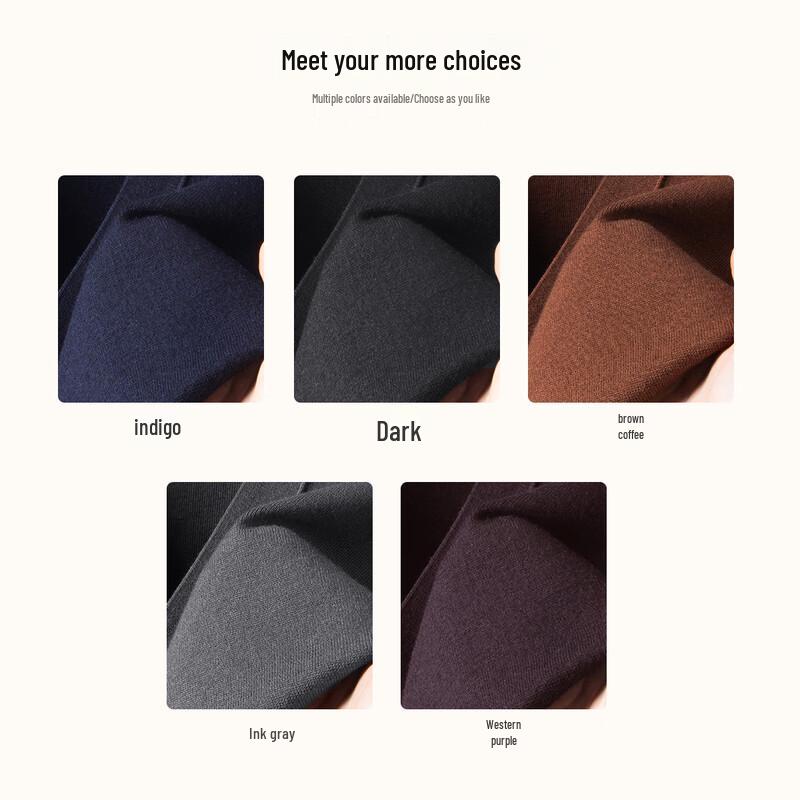 Hodo Men's Warm Wool-Silk Blend V-Neck Cardigan