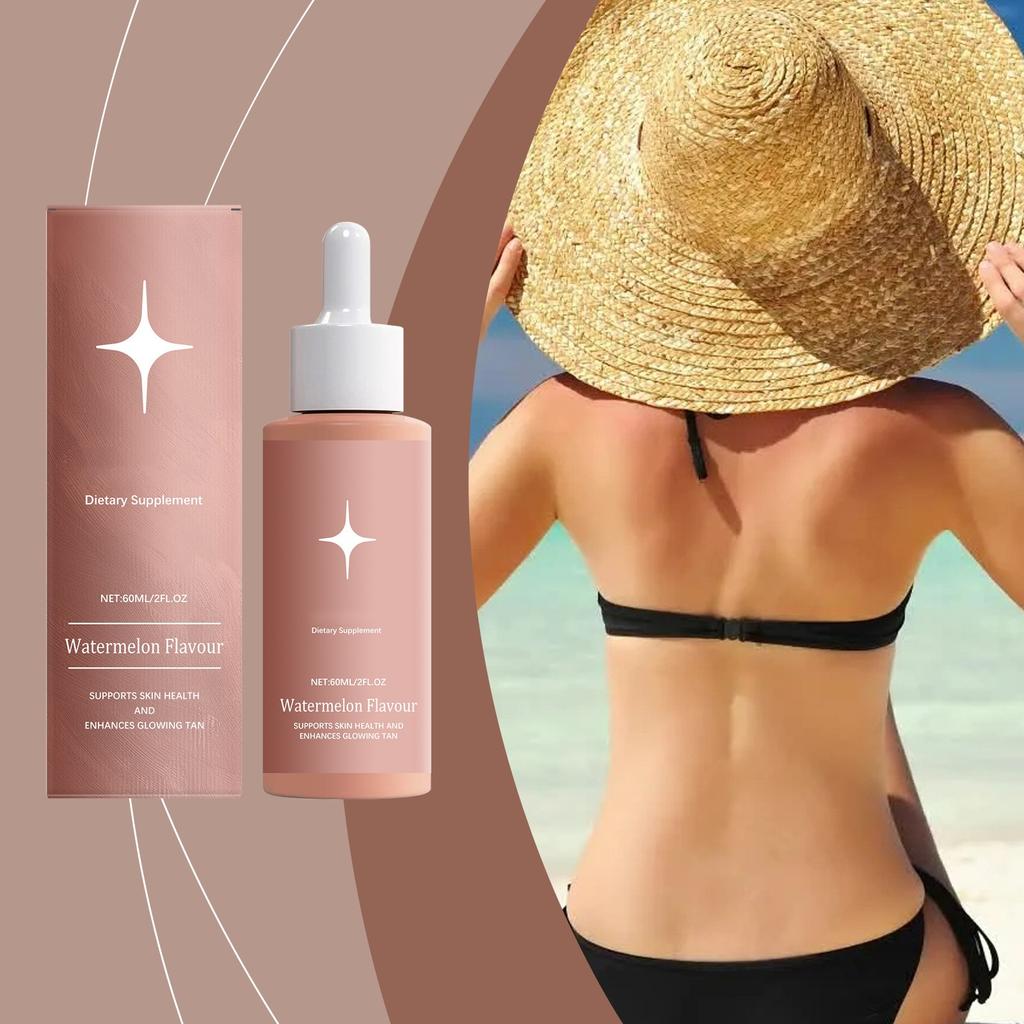 Sunless Tanning Drops  Tanning Drops To Formulated To Naturally Enhance Melanin Production And Your Skin Tone For A Radiant, Sun Kissed Glow 65ml