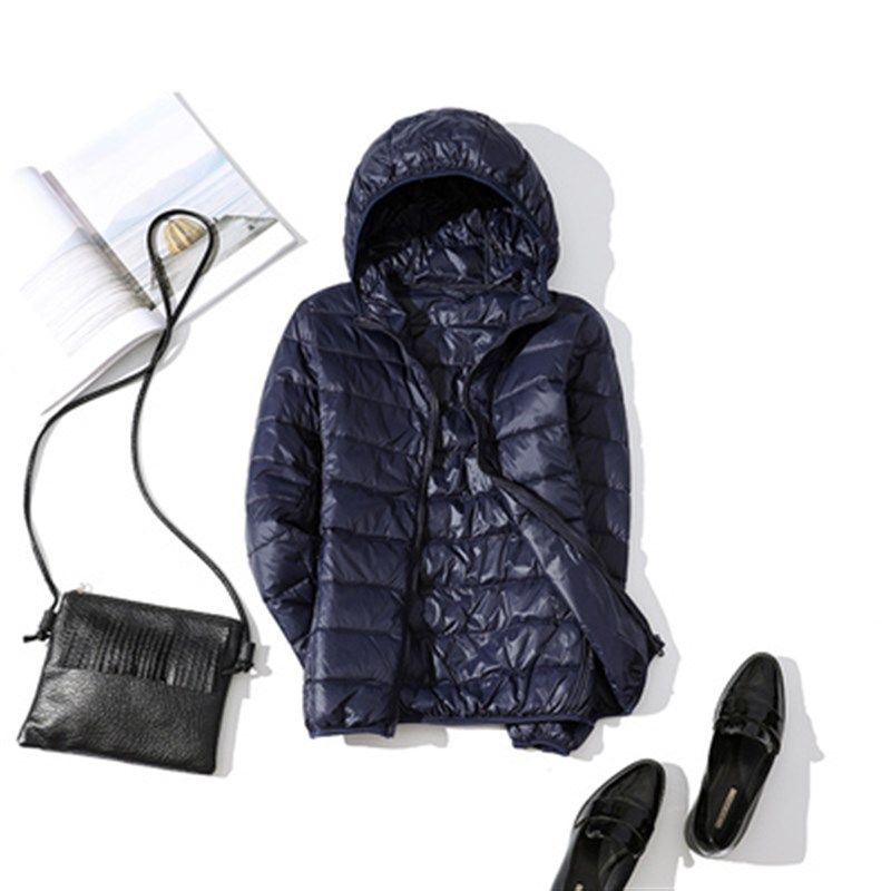 90% Ultra-light Plus Size Thin Down Jacket Women 2020 Autumn