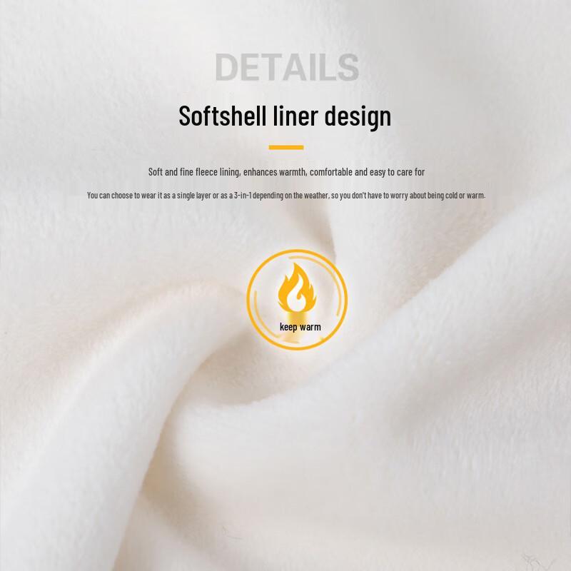 JEANSWEST Unisex 3-in-1 Outdoor Windbreaker Jacket