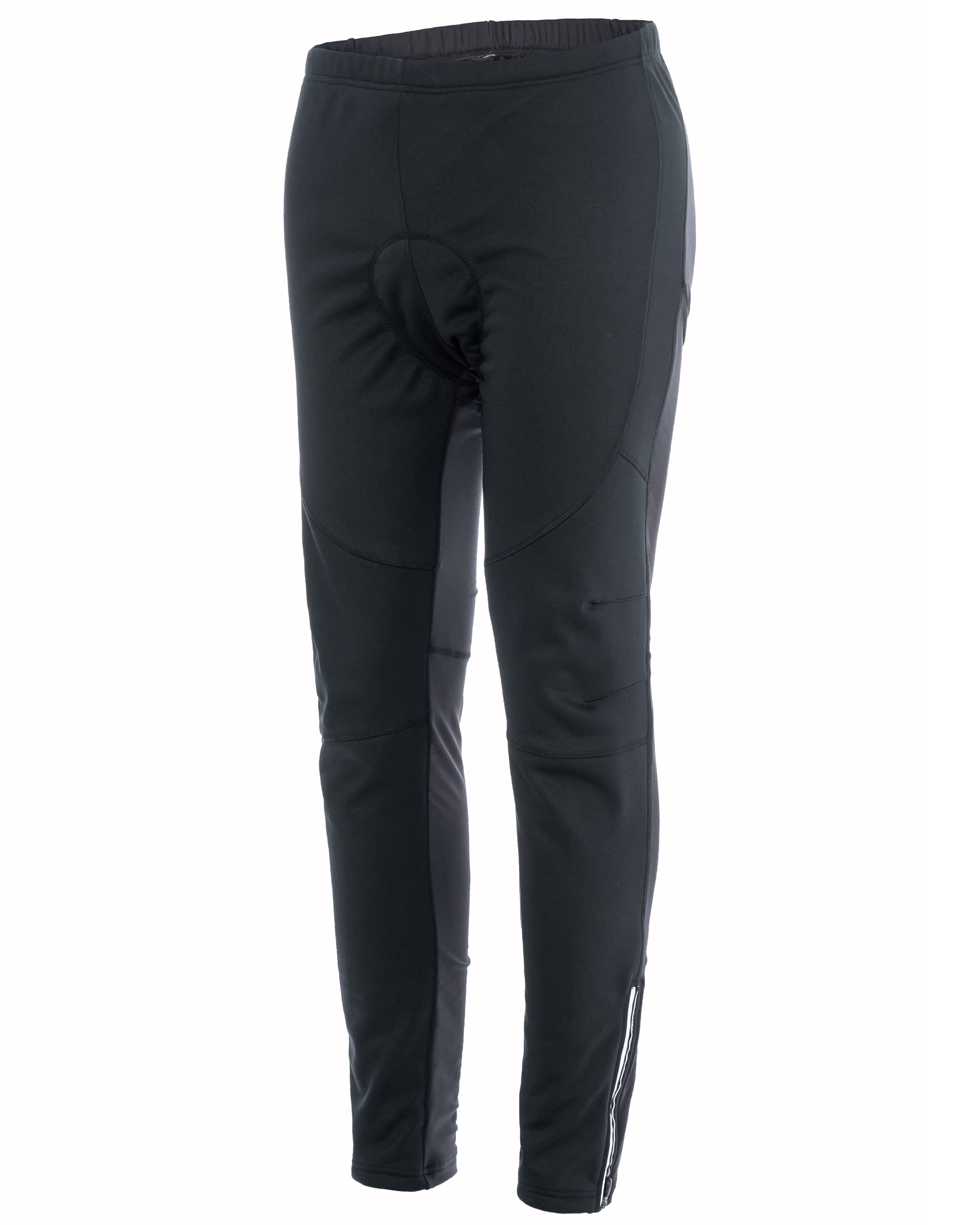 

Welkruz Winter Cycling Tights with 3D Gel Windproof and for Cycling and Road Autumn and Size Men s Pads, Fleece-Lined, Bikes, Winter, WL-BB061 (Black,