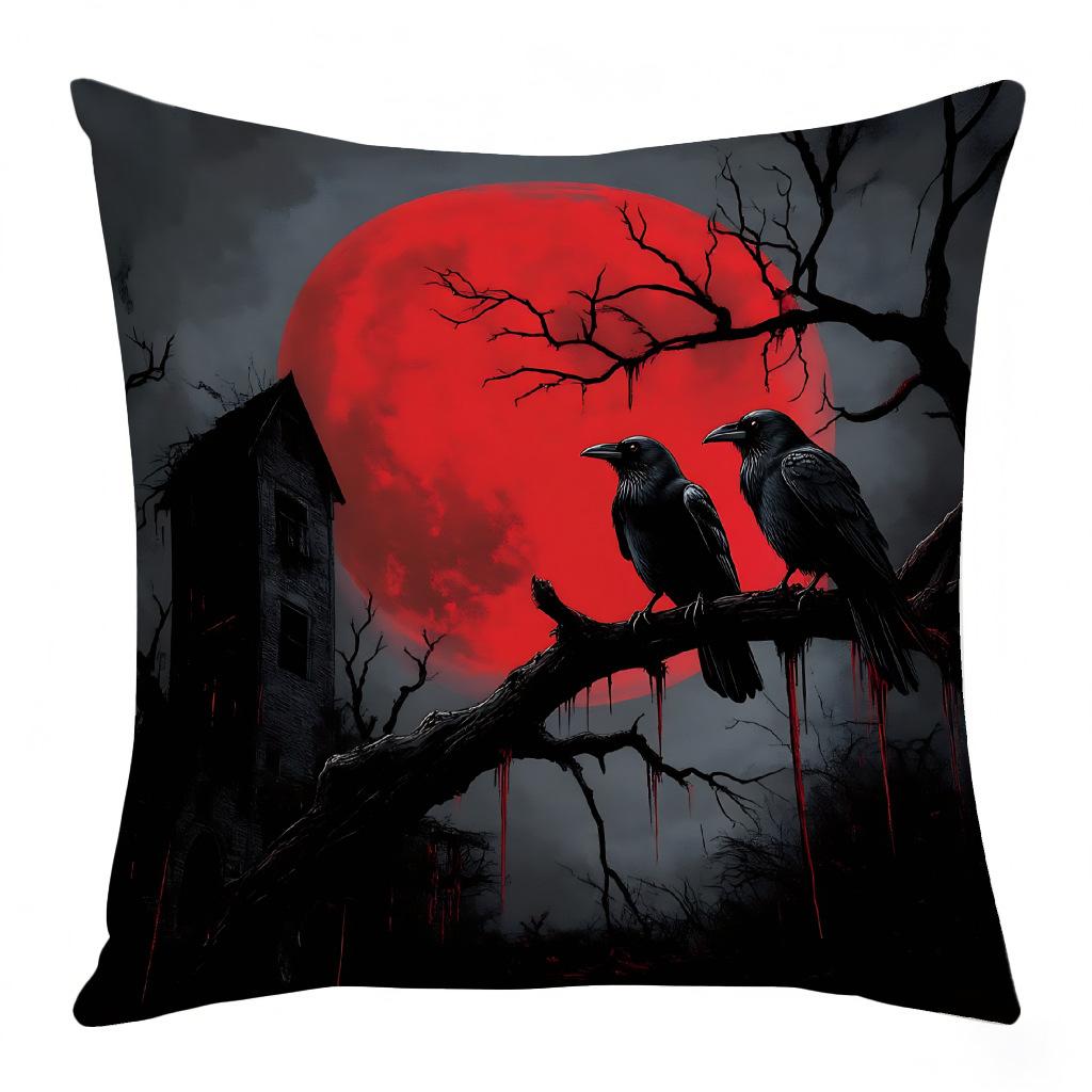 

Halloween pillowcase, creative home decoration cushion sofa, living room corridor decoration back cushion cover 18x18Inch