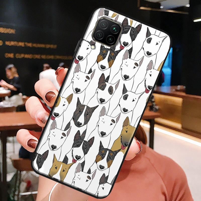 

English Bull Terrier Dog For Huawei Honor X8a X7a X9a X8 50 70 90 Lite Magic5 Pro P20 P30 P40 P50 P60 Nova 9 5T Case P Smart 2021