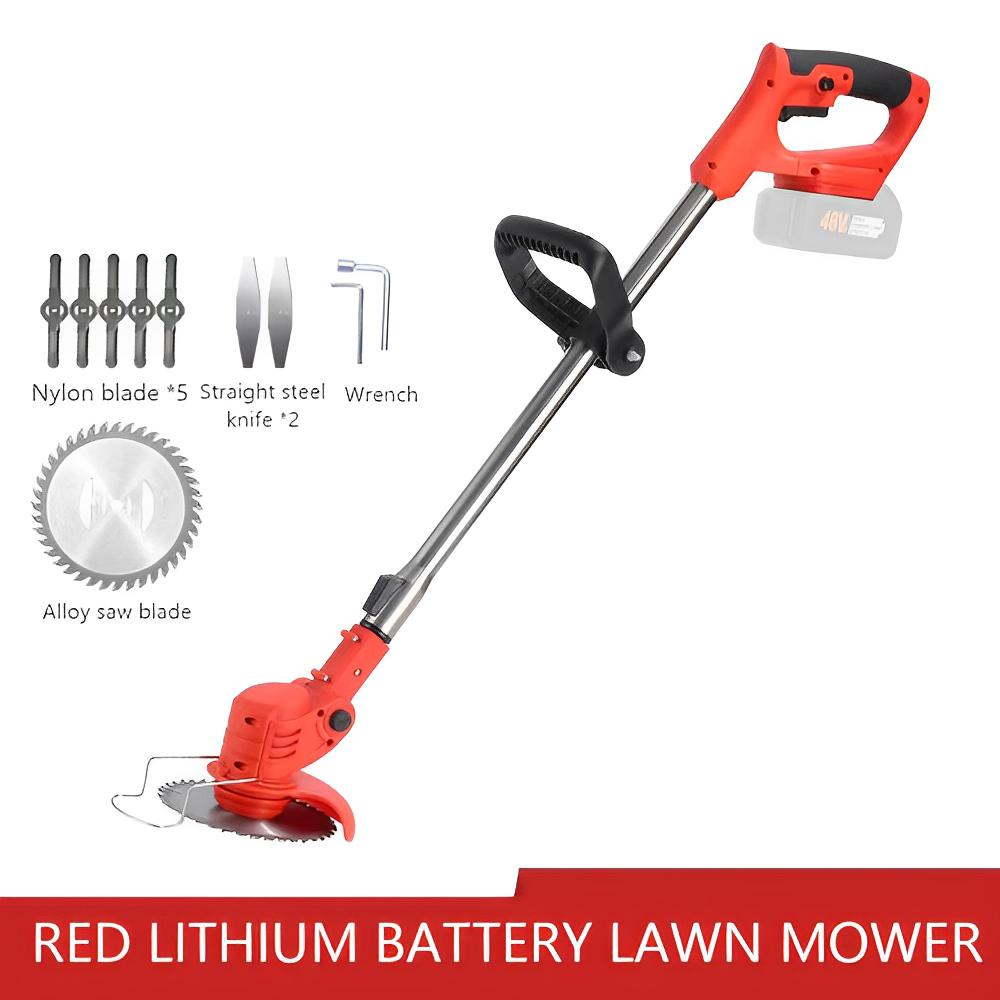 2025 New Cordless Handheld Electric Grass Trimmer Adjustable Lawn Mower Garden Tool Compatible With Makita 21V Battery