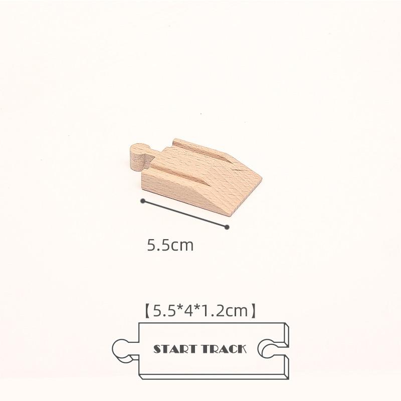 New Kinds Wooden Track Parts Beech Wooden Railway Train Track Toys Accessories Fit All Brands Wood Tracks Toys for Kids Gifts