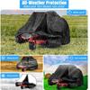 Lawn Mower Dust Cover 182x111x116cm Oxford Cloth Garden Tractor Storage Cover Tractor Parts Storage Accessories for Rain Mowing