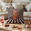 C-Cage The E-Elephant Cushion Cover Silky Short Plush With Invisible Zipper Dustproof Sofa Pillow Cover For Home Decor