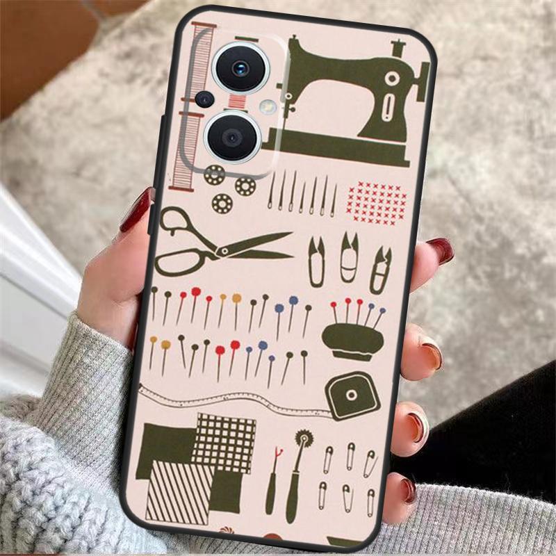 Sewing Machine For OPPO Reno 14F 13F 12F 11F 8T 10 11 12 13 14 Pro 7 8 Lite OPPO Find X8 X6 X5 X9 Pro Case