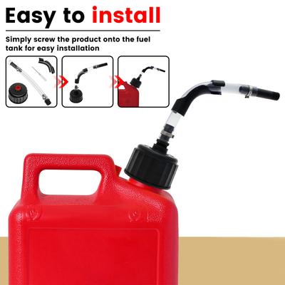 Zestawy węży do tankowania paliwa wyścigowego z giętarkami do węży, akcesoria do rurki kanistra, szczelny, przenośny zestaw nakrętek do tankowania do urządzeń samochodowych, łodzi