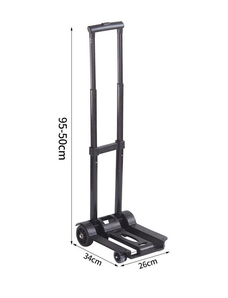 Foldable Two-Wheel Handcart for Groceries and Luggage