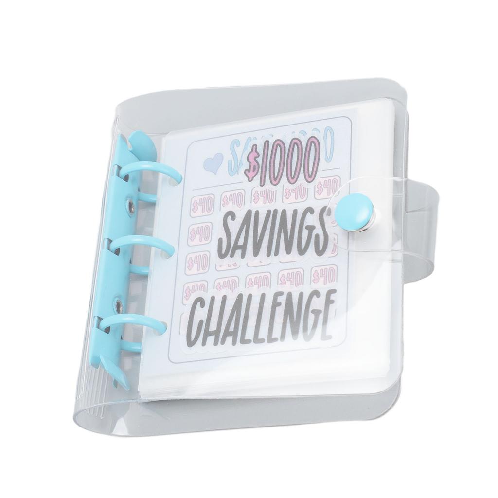 1000 Savings Challenge Víceúčelové PVC Opakovaně použitelné Rozpočet s nálepkami pro správu peněz