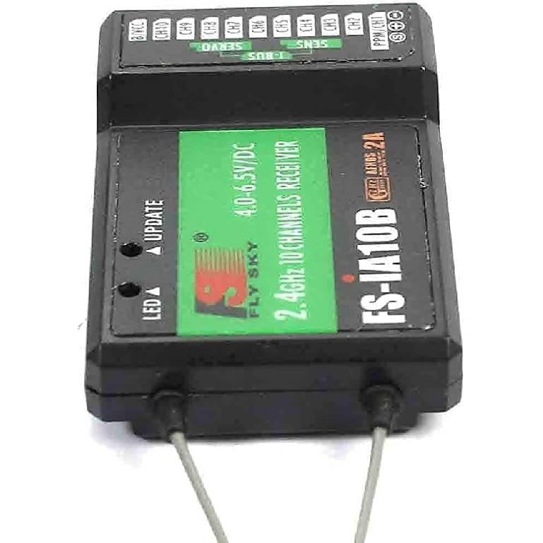 Flysky FS-iA10B 10CH RC Receiver PPM Output Compatible for FS-I4 FS-I6 GT2E GT2G FS-I10 FS-I6S TH9X FS-CT6B GT3C CT3C FS-I4 FS-IT4S Transmitter