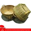 Bamboo Woven Rice Washing Basket, Grain Storage & Winnowing Basket for Household or Happy Events