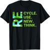 Recycle Reuse Renew Rethink Earth Day Environmental Activism T-Shirt NDE2 Mens Womens Tank Top Sweatshirt Hoodie Black