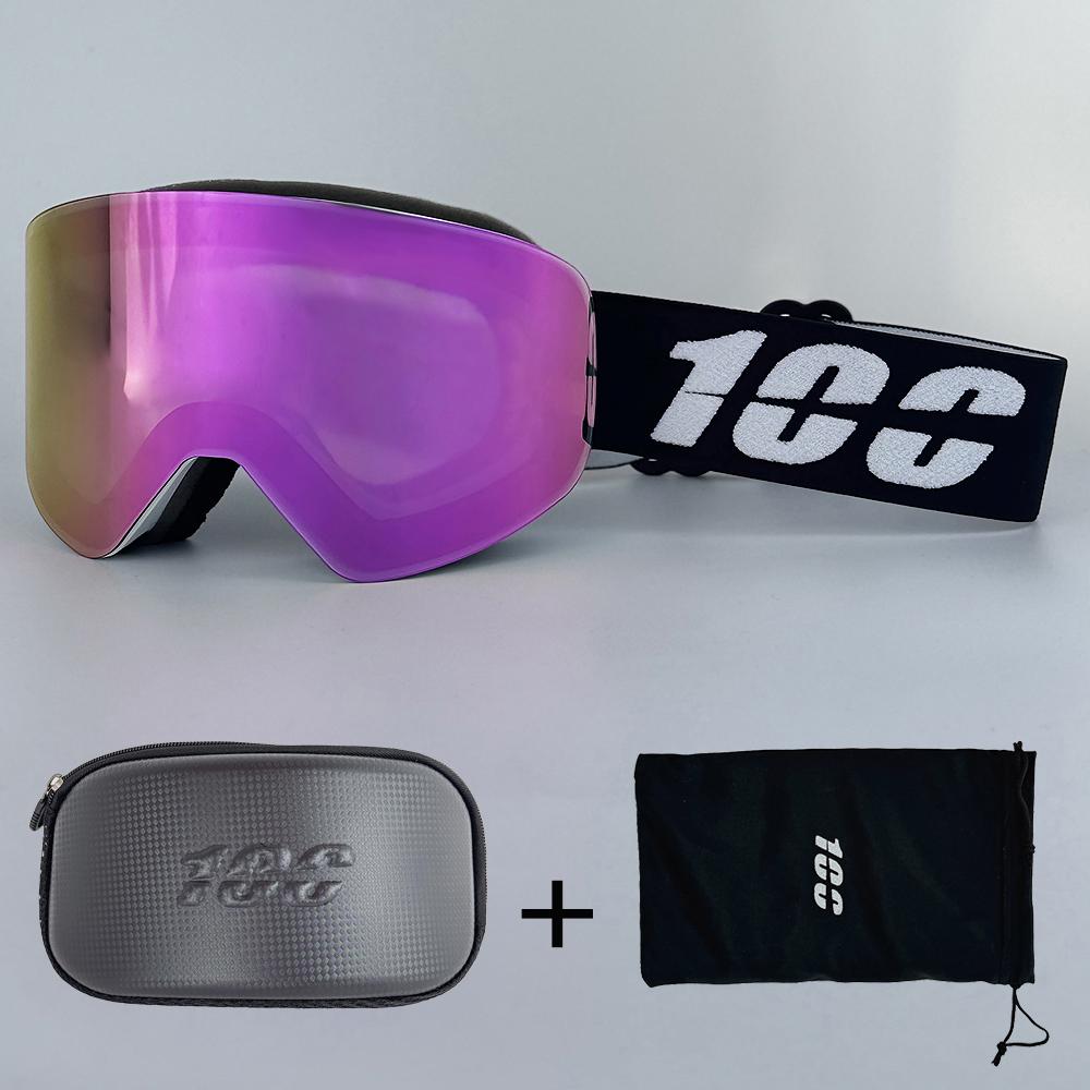 Męskie Gogle Narciarskie Magnetyczne Dla Dorosłych Przeciwmgielne Okulary Narciarskie Ochrona UV400 Śnieg Snowboard Gogle Okulary z Soczewką HD