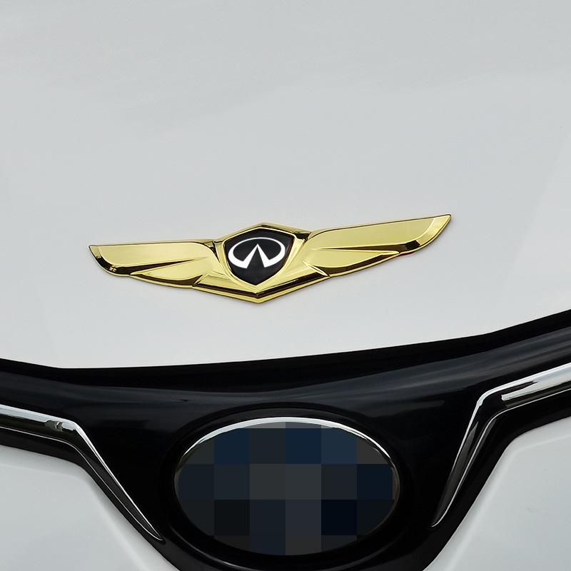 Universal 3D Car Logo for Infiniti Q50L, FX35, G25 - Modified Hood & Tail Appearance.