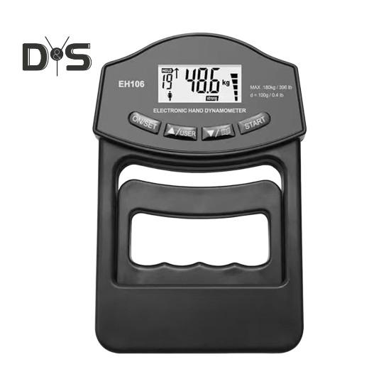 

Электрический тестер силы хвата 396 фунтов/180 кг светодиодный дисплей ручной динамометр регулируемый измеритель захвата цифровой усилитель мощности хвата чёрный