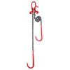 3/8" X 3' G80 Tow Chain J Hook V-Chain Bridle Grab Hook Wrecker 15600 Lbs