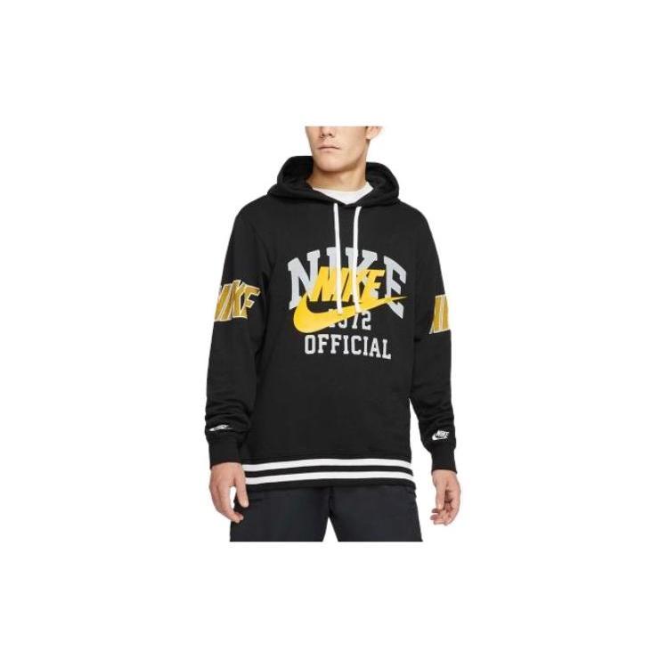 Nike Sportswear French Terry Pullover Hoodie  Black  Men s DD6168-010 L