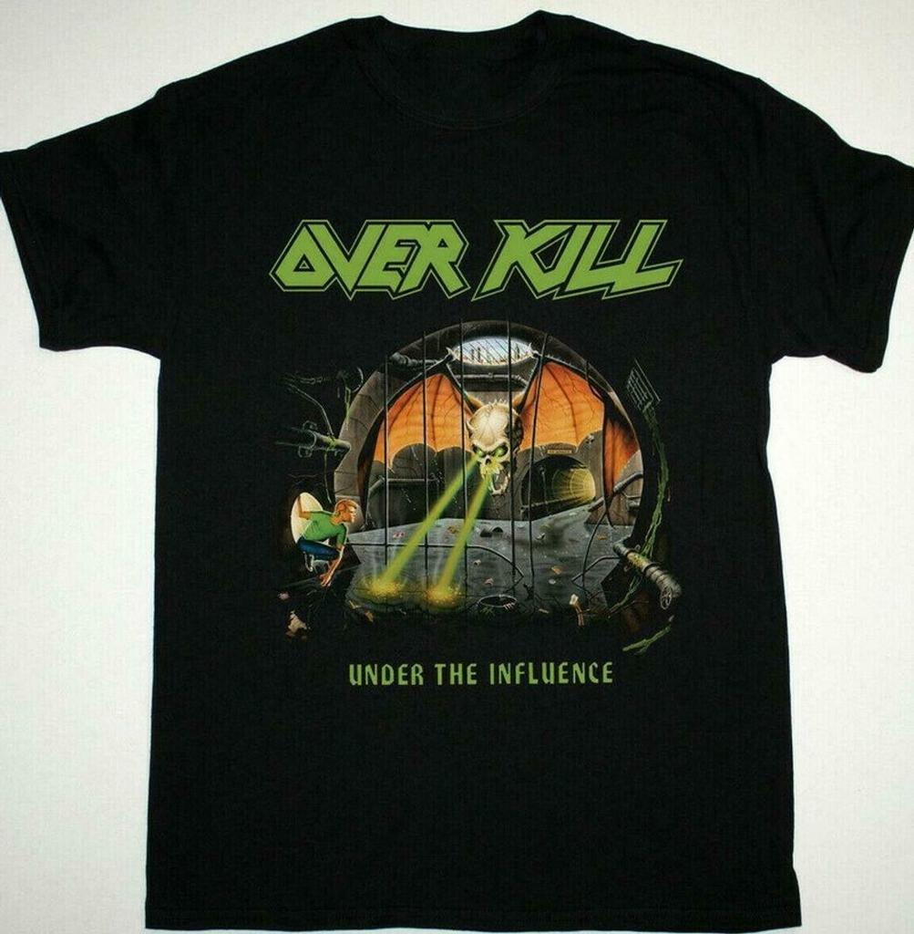 Overkill Under The Influence Heavy Cotton Black S-234XL Unisex T-Shirt BL29