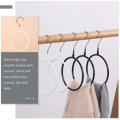 4Pcs Metal Ring Scarf Hanger Organizer Versatile Tie Belt Holder Scarf Rack for Closet Bedroom Bathroom Neat Tidy Storage