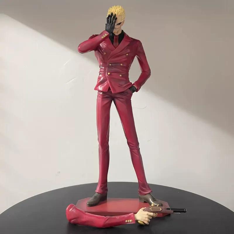 30cm One Piece Donquixote Doflamingo Anime PVC Figure With Replaceable Arms Shichibukai Model Desktop Ornament Collect Toy Gifts