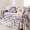 Sofa Cushion Cover with Winter Thickened Plush Full Multifunctional Cushion Nap Blanket Essential for Lazy People Easy To Clean