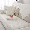 Cotton Sofa Cushion, Universal Fabric For All Seasons, Non-Slip Solid Wood Seat Cushion, Simple Modern Leather Sofa Cover, Backrest Towel