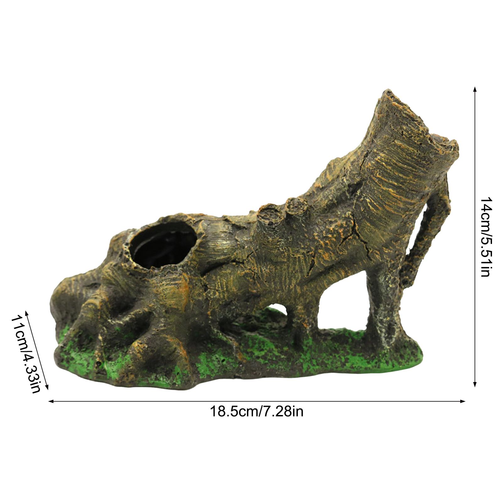 

Аквариумное украшение в виде смоляной ветки дерева, укрытие-пещера для рептилий, декор для аквариума, реалистичный ландшафт, террариумный аксессуар для лазания