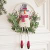 Snowman Branch Christmas Wreath: Door & Wall Decoration