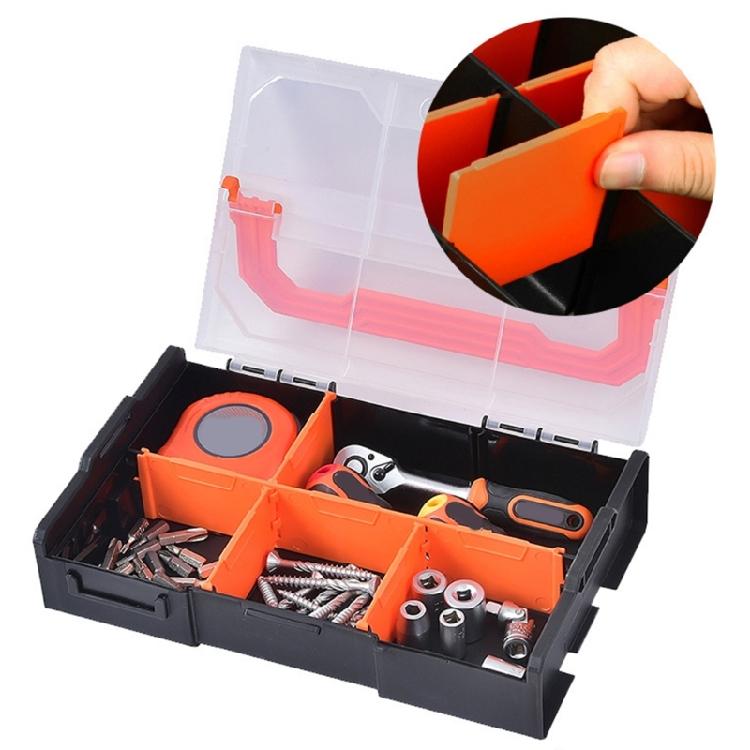 Ergonomic Handle Stackable Plastic Tool Organizer Box With Visible Lid Design And Reinforced PP Material For Longevity