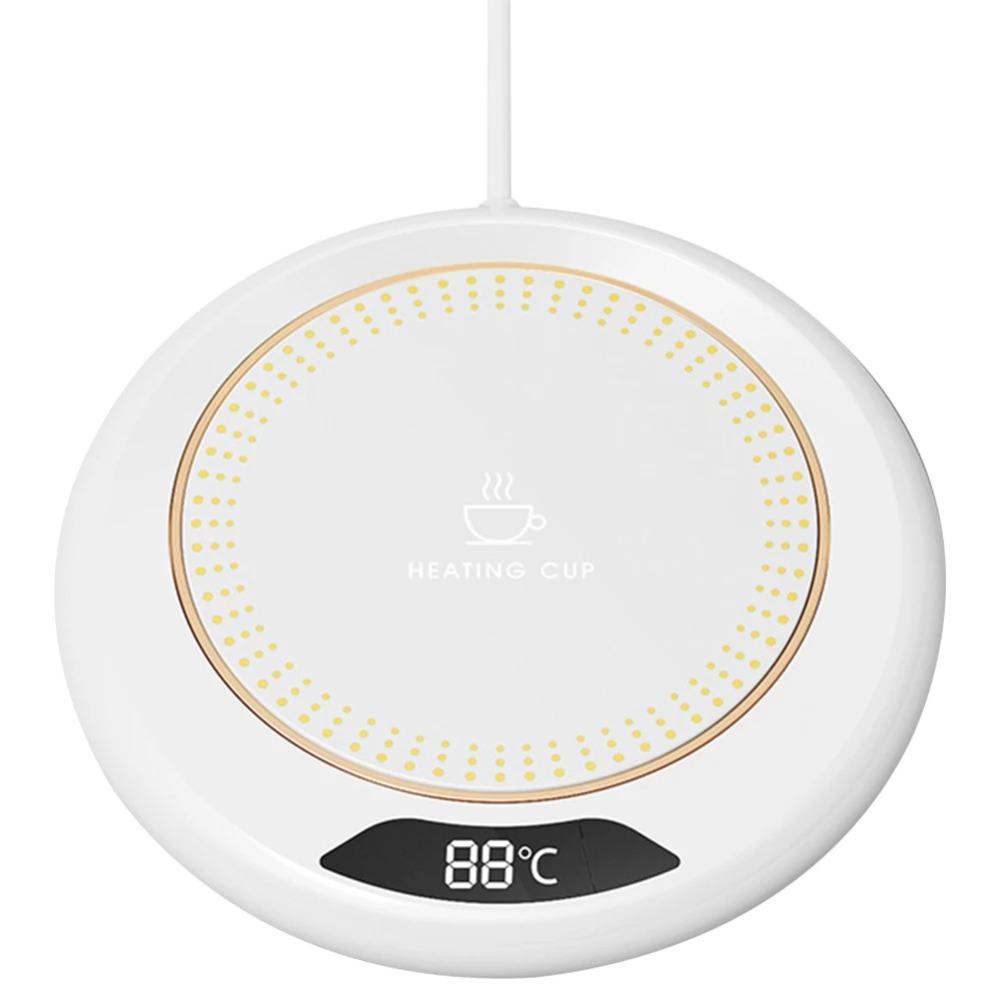 

Умный подогреватель кружек для кофе USB Интеллектуальная грелка для воды Портативный электрический нагреватель чашек Чай Вода белый