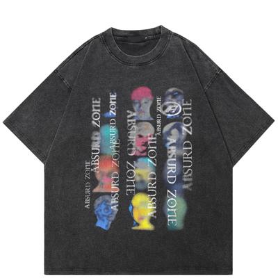 2024 Streetwear Γράμματα Γραφικό Unisex T-Shirt Βαμβακερό Πλυμένο Μαύρο T-shirt Unisex Τοπ Μπλουζάκια Καλοκαιρινό Κοντομάνικο T-Shirt