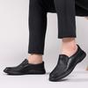 Men's Shoes Soft Sole Soft Leather Loafers Slip on Men's Leather Shoes Middle-aged and Elderly Leather Sheepskin Casual Shoes Dad Shoes
