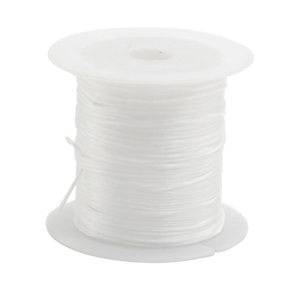 

10 м, 0,6 мм, прочная эластичная нить, эластичная нить для бисера, шнур для браслета, для изготовления ювелирных изделий белый