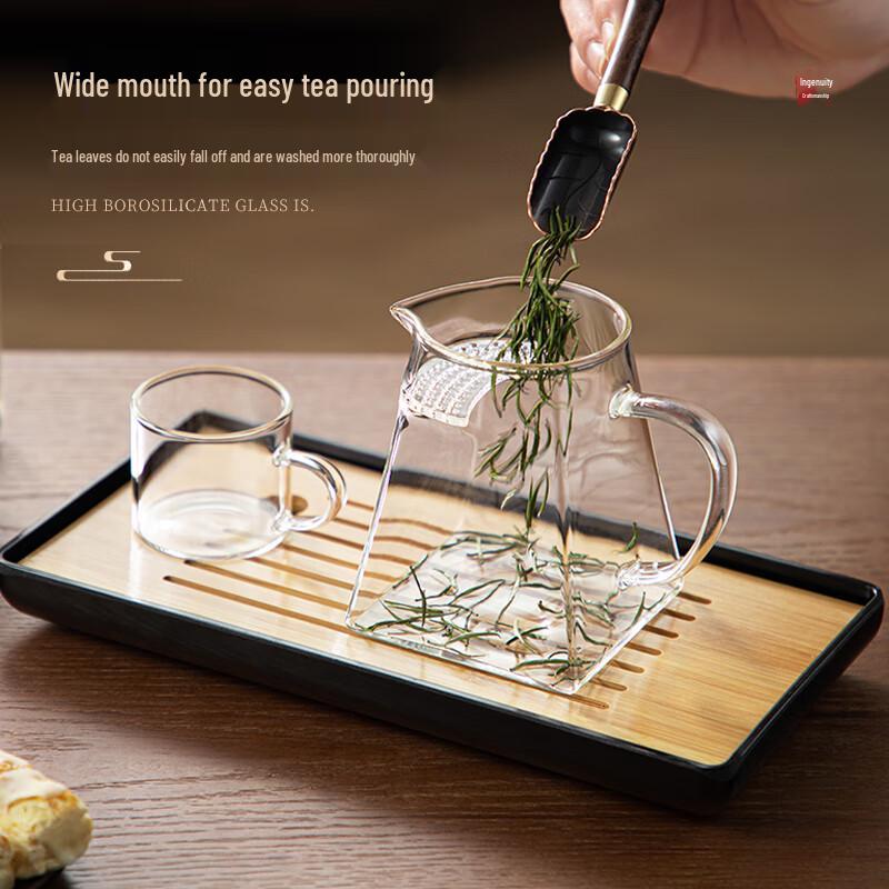 NiYe Handmade Glass Teapot for Green Tea