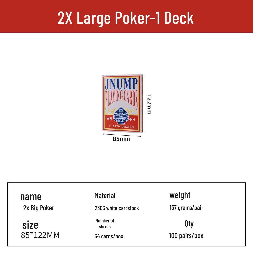 Extra Thick Double Size Playing Cards - Funny Show-Off Edition for Weddings & Special Events