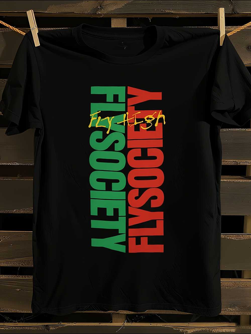 FLY SOCIETY  s Large Logo T-Shirt M