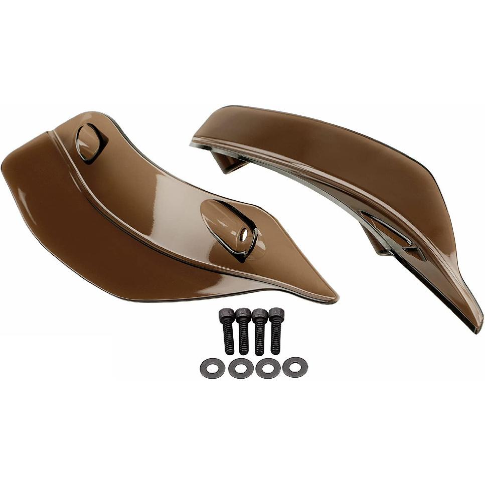 Black Side Wings Upper Fairing Wind Air Deflector for Harley Road Glide FLTRX Special FLTRXS 2015-2023