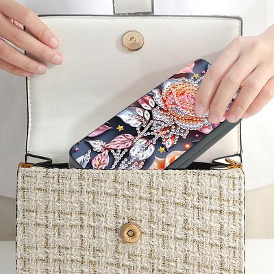 Flower Animal Leather 5D Diamond Painting Sunglass Case DIY Diamond Sunglasses Storage Box for Beginners