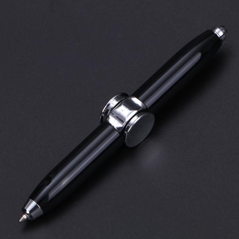 Creative Metal Spinner Pen: Multifunctional Luminous Ballpoint and Decompression Tool