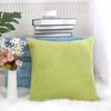 Uxcell Washable Velvet Cushion Nordic Style Toss Car Corn Stripe 65x65cm Cover, Pillowcase, Pillowcase, Sofa, Chair, Room, Decor, Green,
