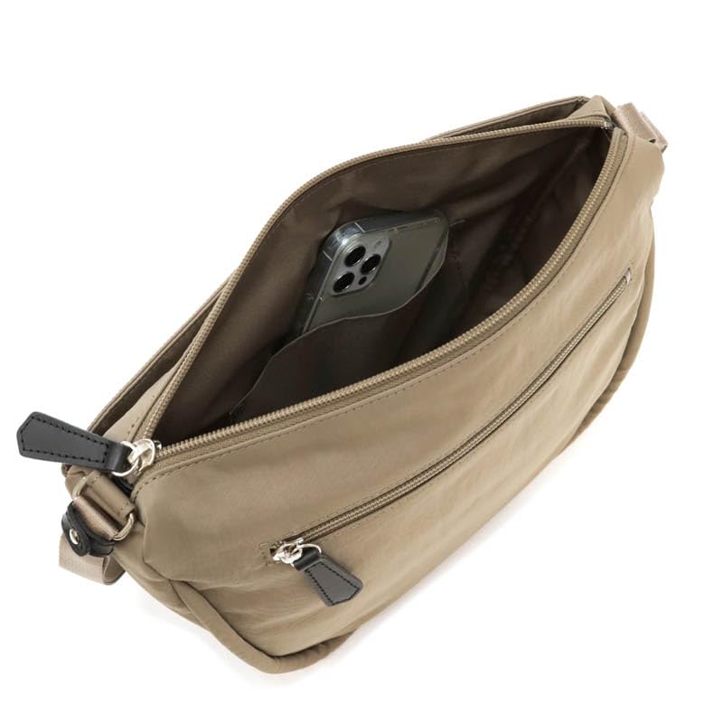 LANVIN COLLECTION Reflet Schultertasche Beige 61-6113 Damen