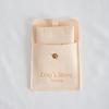 20/50/100Sets Custom Logo 8x8cm Jewelry Microfiber Snap Bag Insert 6x6cm Paper Cards for Earring Stud Necklace Storage Organizer