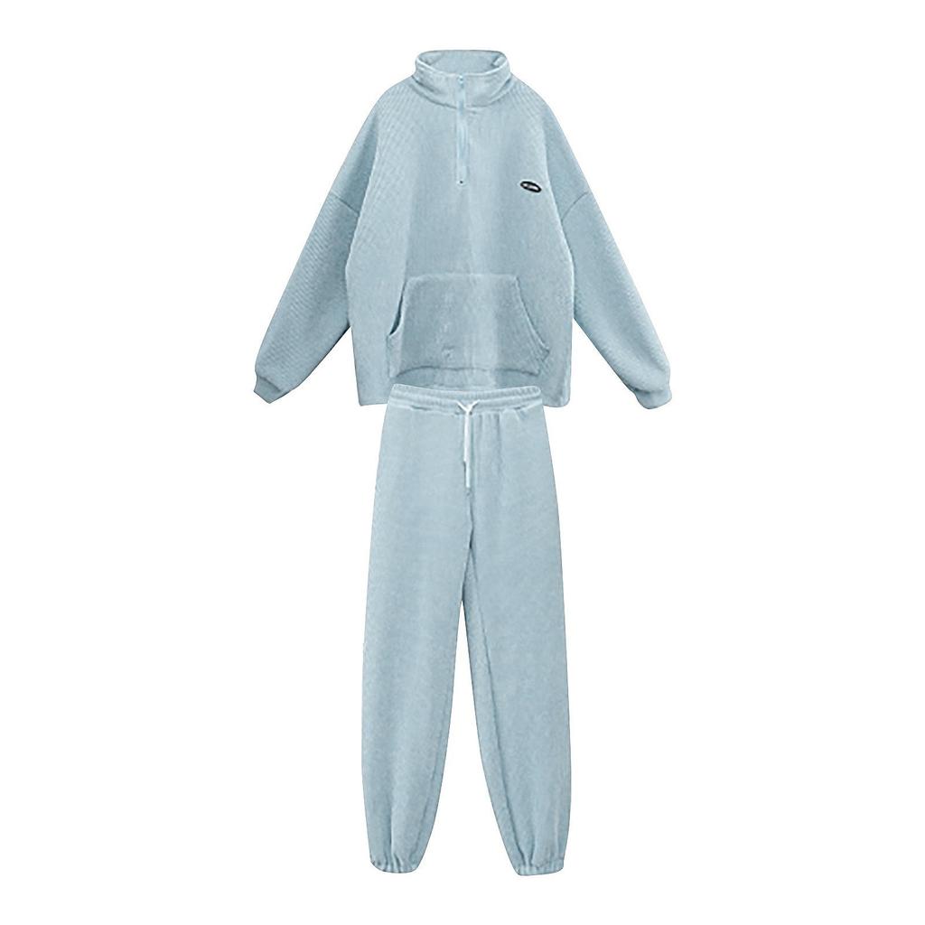 Dámský oblek Sportovní oblečení Korejský styl Volná móda Ležérní běžecká dvoudílná sada